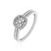 Bague Eleonoora Platine Blanc Diamant - Bagues avec pierre Femme | Histoire d’Or