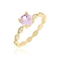 Bague Kurt Plaqué Or Jaune Oxyde De Zirconium