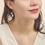 Boucles D'oreilles Pendantes Fabia Argent Blanc - Boucles d'oreilles fantaisie Femme | Histoire d&rsquo;Or