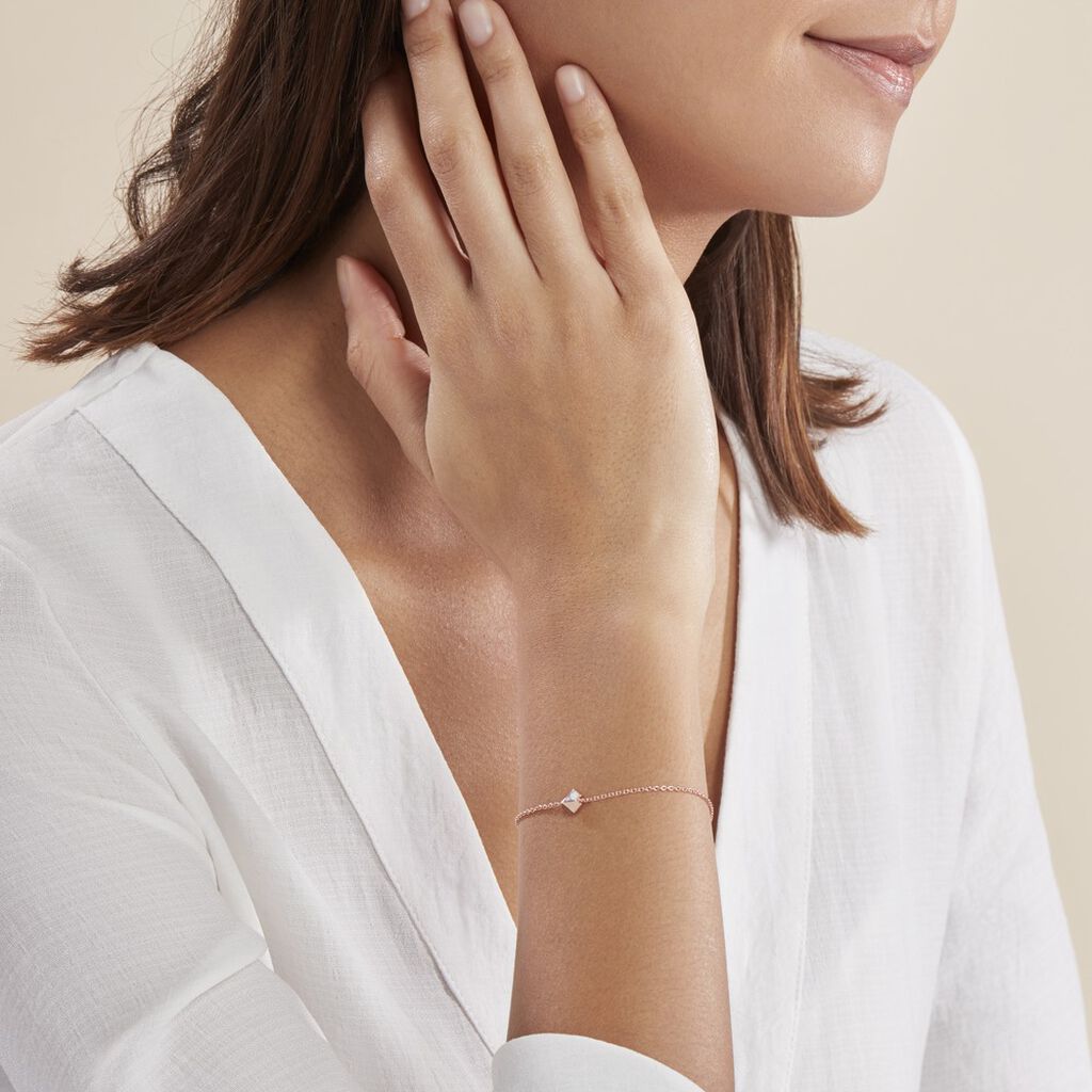 Bracelet Rossana Argent Rose Turquoise Blanche - Bracelets Femme | Histoire d’Or
