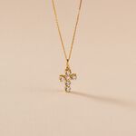 Pendentif Or Jaune Sebastian Oxyde De Zirconium - Pendentifs Communion Femme | Histoire d&rsquo;Or