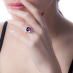 Bague Anna Or Jaune Topaze Et Diamant - Bagues solitaires Femme | Histoire d&rsquo;Or