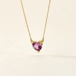 Collier Tender Love Or Jaune Am&eacute;thyste - Colliers Femme | Histoire d&rsquo;Or
