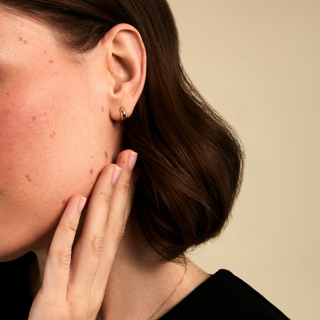 Boucles D'Oreilles Puces Alojz Or Jaune - Clous d'oreilles Femme | Histoire d&rsquo;Or