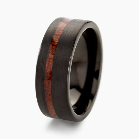 Bague Acier Noir Javiere - Bagues fantaisie Homme | Histoire d’Or