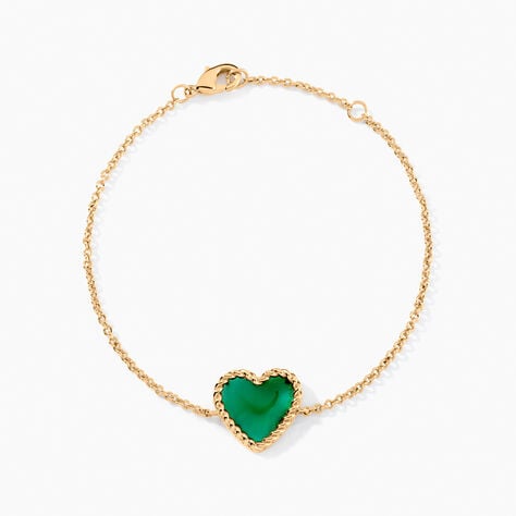 Bracelet Par Amour Plaque Or Jaune Agate - Bracelets Femme | Histoire d&rsquo;Or