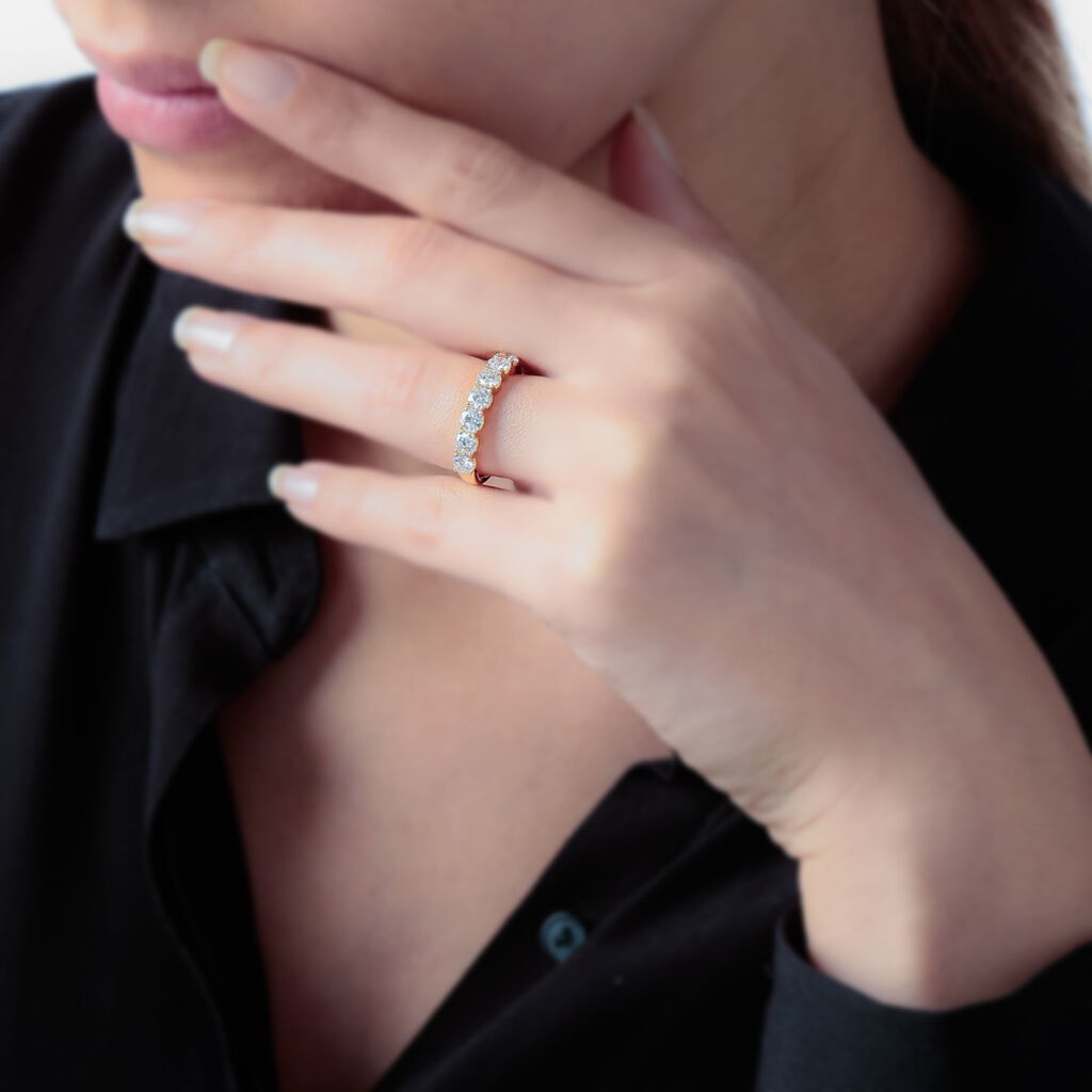 Alliance Eloise Or Rose Diamant - Alliances Femme | Histoire d’Or