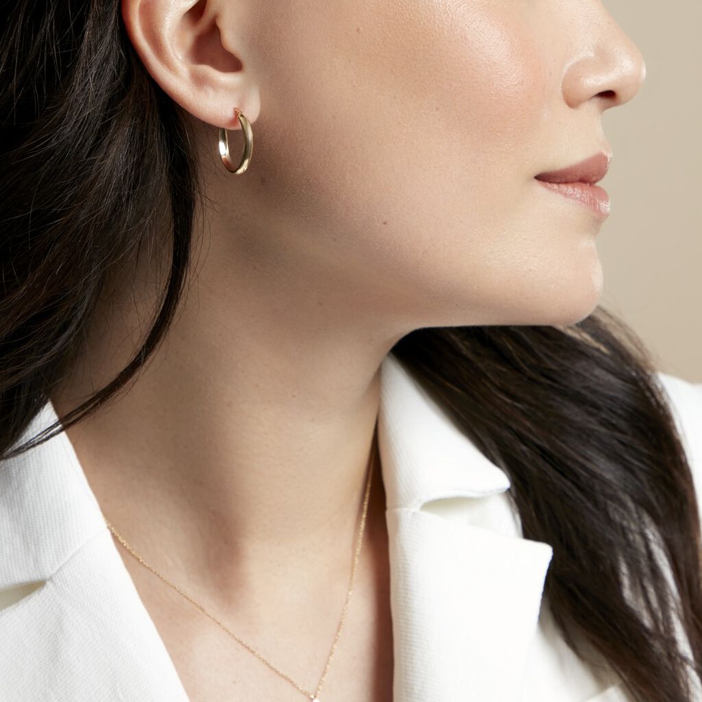 Cr&eacute;oles Shalana Or Jaune - Boucles d'oreilles cr&eacute;oles Femme | Histoire d&rsquo;Or