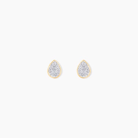 Boucles D'oreilles Puces Anitta Or Jaune - Clous d'oreilles Femme | Histoire d’Or