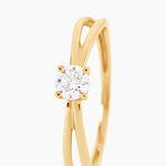 Bague Hisein Or Jaune Oxyde De Zirconium - Bagues solitaires Femme | Histoire d&rsquo;Or