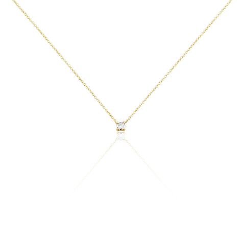 Collier Or Jaune Aphrodite Et Diamant - Colliers Femme | Histoire d’Or