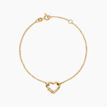Bracelet Minie Argent Dor&eacute; A L'Or 750/1000 Oxyde De Zirconium - F&ecirc;te des m&egrave;res Femme | Histoire d&rsquo;Or