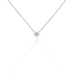 Collier Speranza Argent Blanc Oxyde De Zirconium - Colliers Etoile Femme | Histoire d’Or