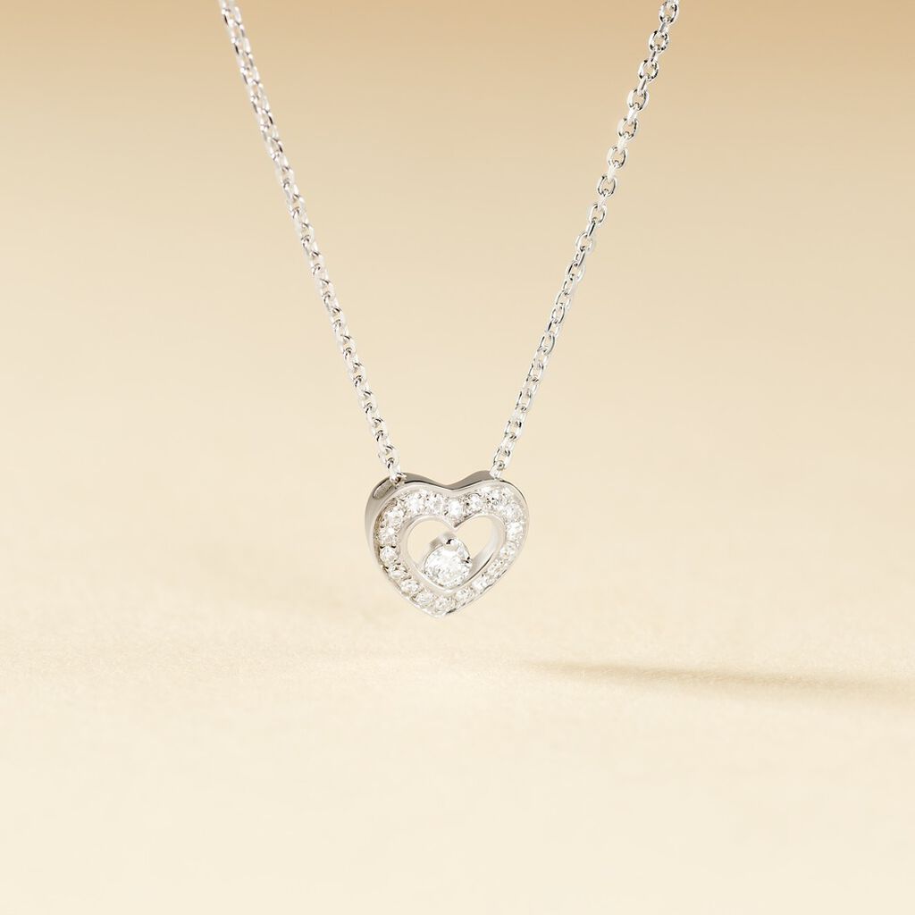 Collier Purete Or Blanc Diamant - Colliers Femme | Histoire d’Or