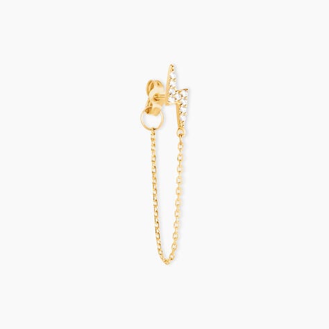 Boucle D'oreille Unitaire Fionola Or Jaune Oxyde De Zirconium - Ear cuffs Femme | Histoire d’Or