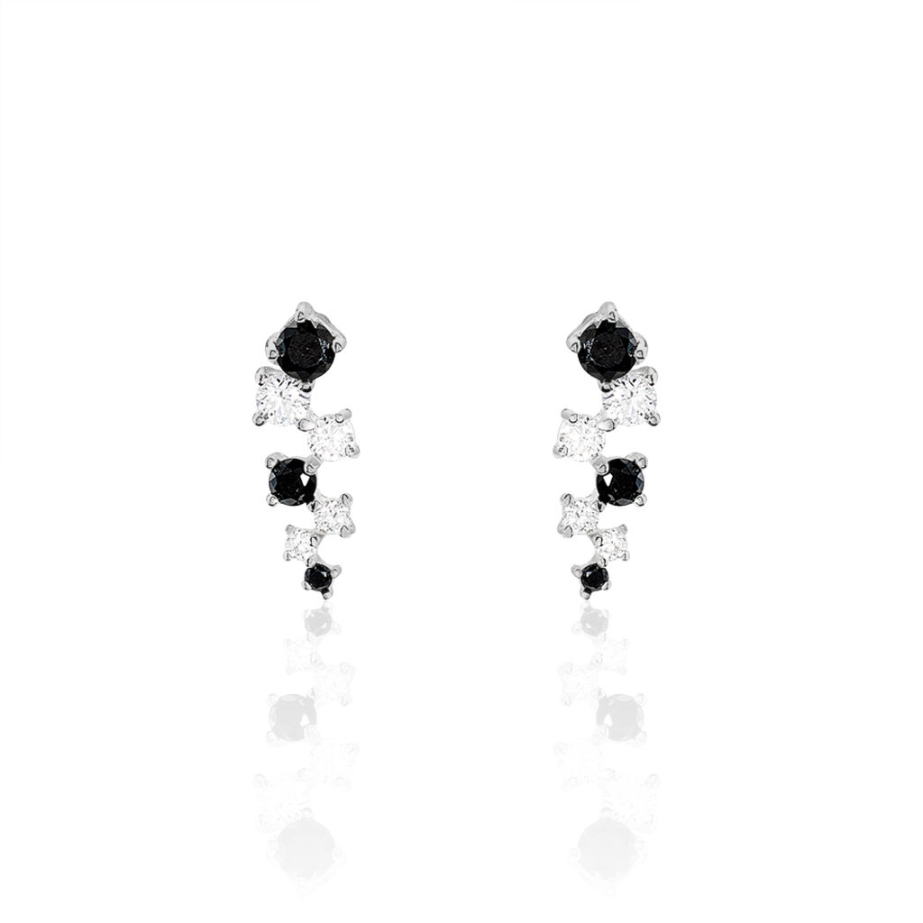 Boucles D'oreilles Pendantes Gaya Argent Blanc Oxyde De Zirconium - Boucles d'oreilles fantaisie Femme | Histoire d’Or