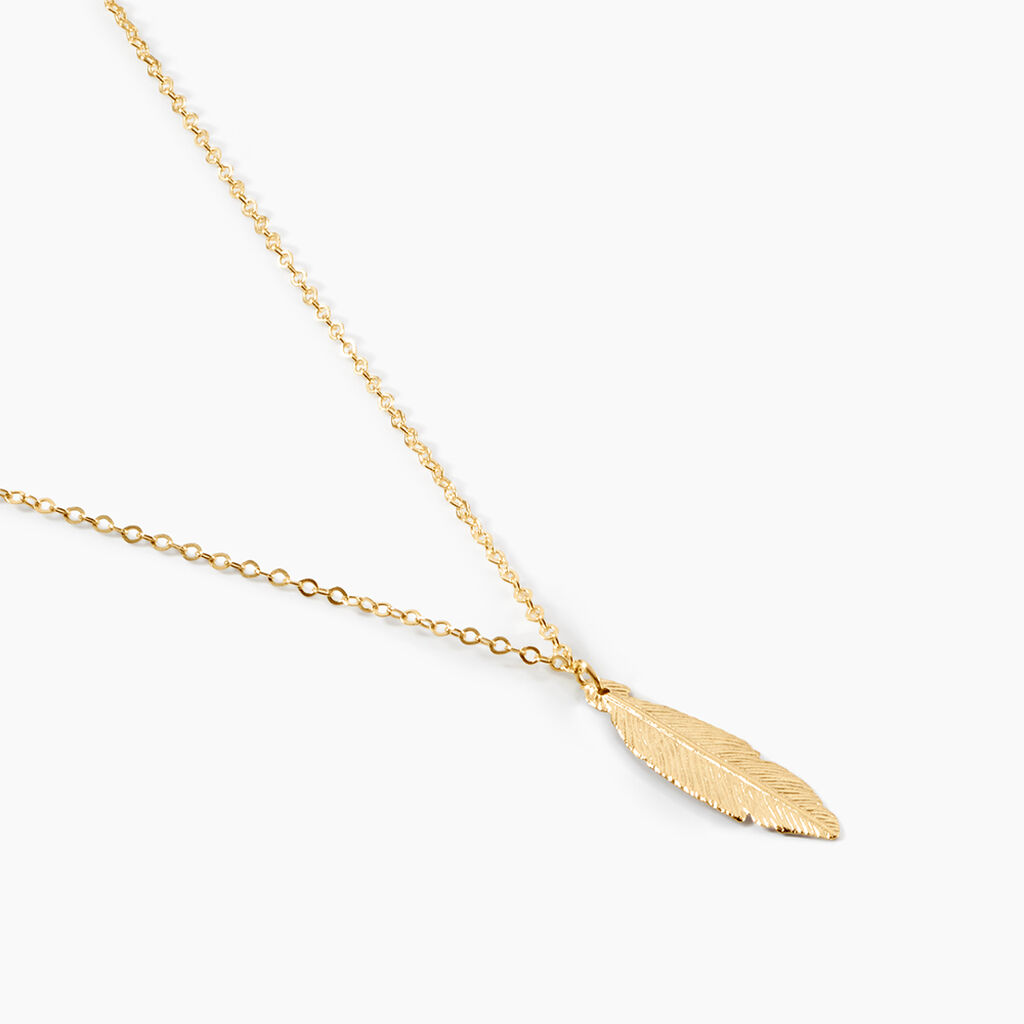 Collier Delphinium Or Jaune - Bijoux sans pierre Femme | Histoire d&rsquo;Or