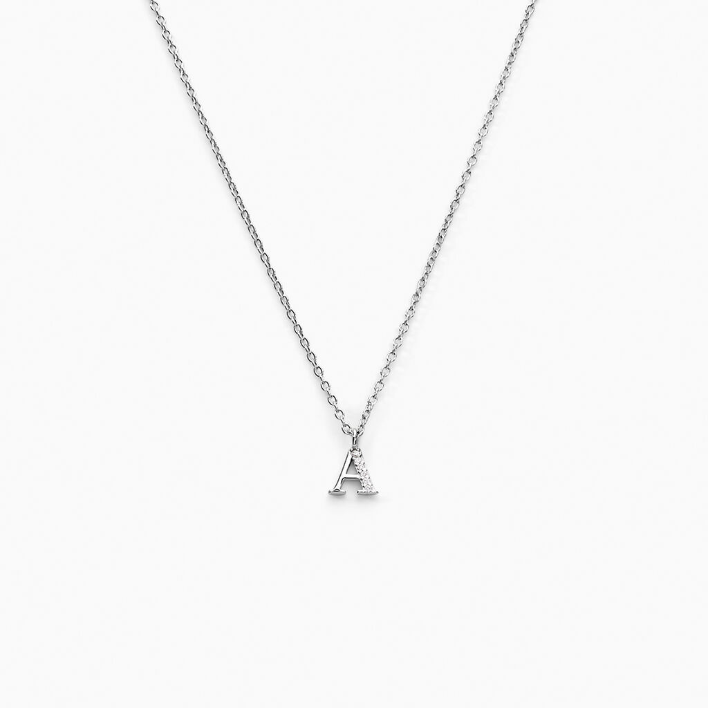 Collier Neruda Argent Blanc Oxyde De Zirconium - Colliers fantaisie Femme | Histoire d’Or