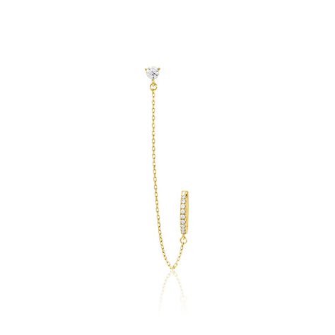 Bijou D'oreille Unitaire Mix And Match Or Jaune Oxyde De Zirconium - Ear cuffs Femme | Histoire d’Or