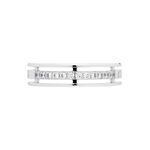 Alliance Serti Grains Ajoures Or Blanc Diamant - Alliances Unisex | Histoire d&rsquo;Or