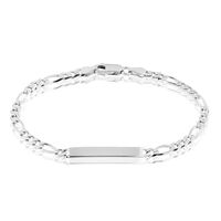 Bracelet Identité Vivian Argent Blanc