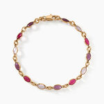 Bracelet Ilvaae Plaqu&eacute; Or Jaune Pierre De Synthese - Bracelets Femme | Histoire d&rsquo;Or