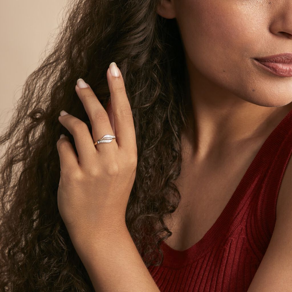 Bague Calypso Or Jaune Diamant - Bagues avec pierre Femme | Histoire d’Or