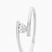 Bague Solitaire Moera Or Blanc Oxyde De Zirconium - Bagues solitaires Femme | Histoire d’Or