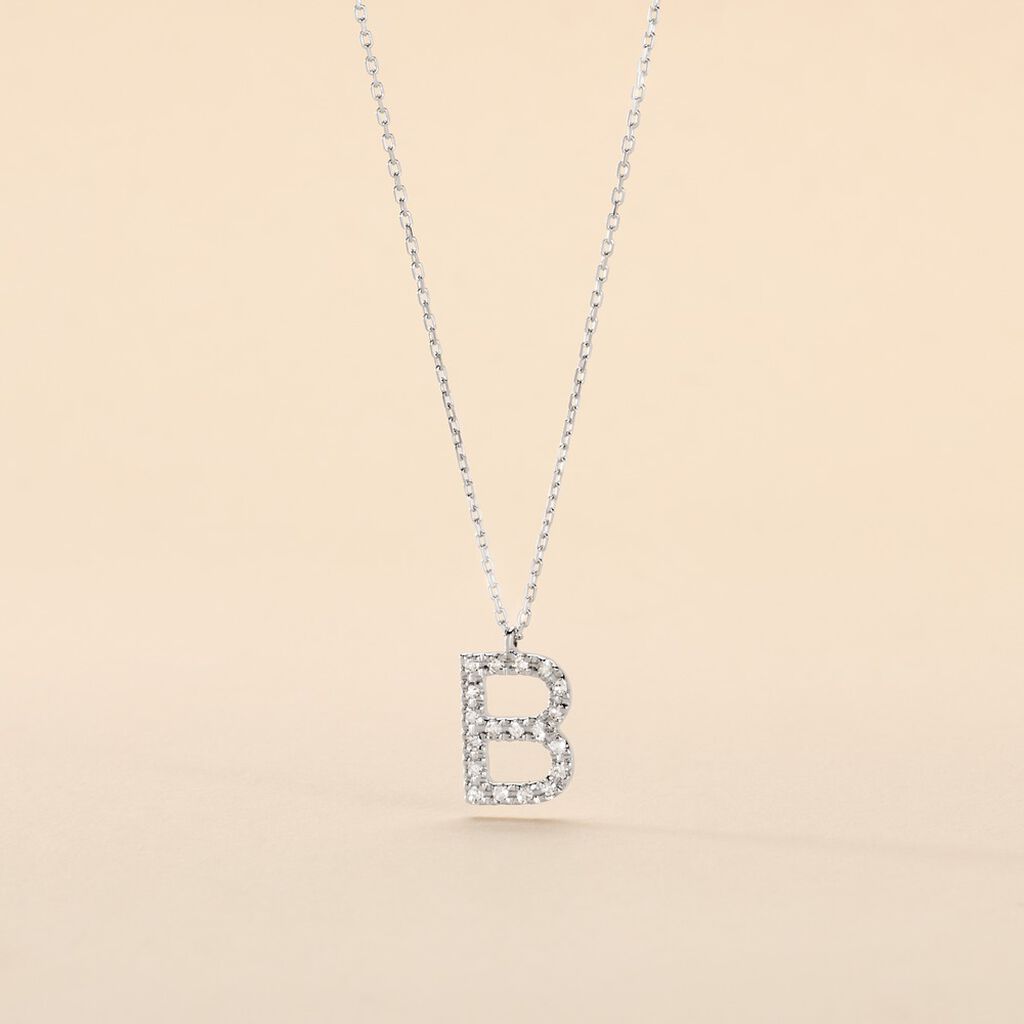 Collier Oran Or Blanc Diamant - Colliers Femme | Histoire d’Or