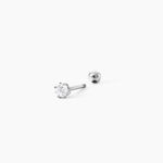 Piercing D'oreilles Joanina 2 Or Blanc Oxyde - Piercing H&eacute;lix Femme | Histoire d&rsquo;Or