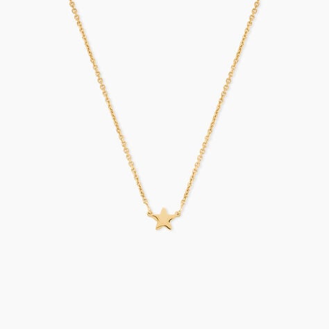 Collier Tinia Argent Dor&eacute; A L'Or 750/1000 - Bijoux sans pierre Femme | Histoire d&rsquo;Or