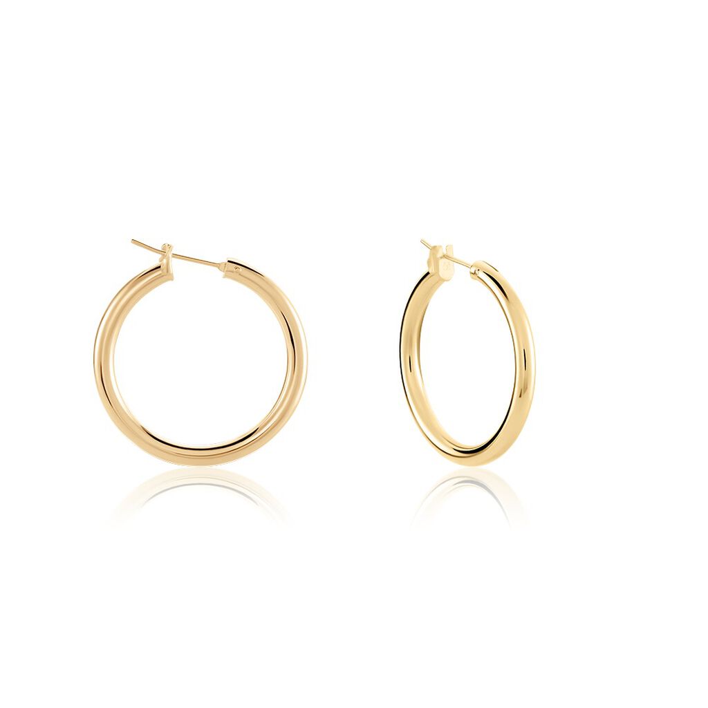 Créoles Adalie Plaqué Or Jaune - Boucles d'oreilles créoles Femme | Histoire d’Or