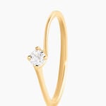 Bague Firmamenti Or Jaune Diamant - Bagues solitaires Femme | Histoire d&rsquo;Or