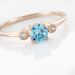 Bague Solitaire Shir Argent Rose Oxyde De Zirconium - Bagues solitaires Femme | Histoire d’Or