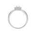 Bague Solitaire Shandrany Argent Blanc Oxyde De Zirconium