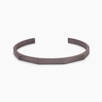 Bracelet Jonc Titane Gris Diamant - Bracelets Pierre Homme | Histoire d&rsquo;Or