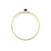 Bague Or Jaune Karmele Rubis - Bagues solitaires Femme | Histoire d’Or