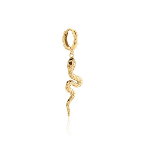 Créole Unitaire Yasha Plaqué Or Jaune Spinelle Synthétique - Boucles d'oreilles créoles Femme | Histoire d’Or