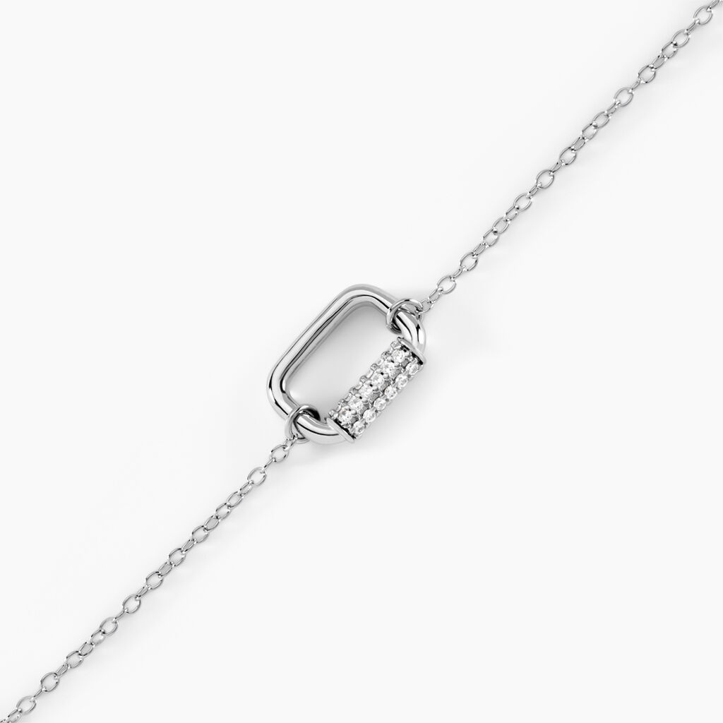 Bracelet Urban Call Argent Blanc Oxyde De Zirconium - Bracelets Femme | Histoire d’Or
