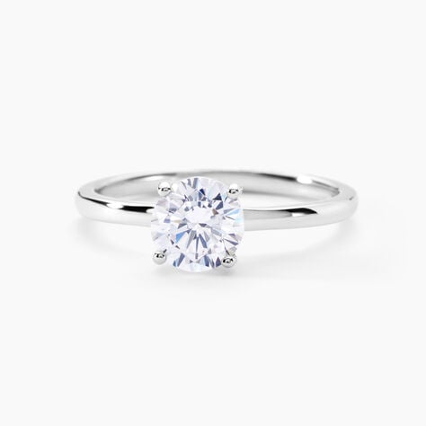 Bague Solitaire Stella Argent Blanc Oxyde De Zirconium - Bagues solitaires Femme | Histoire d’Or