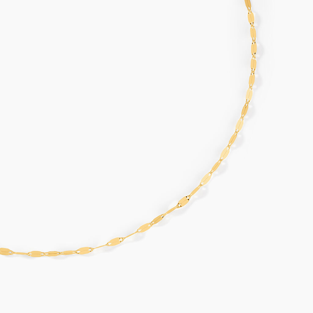 Cha&icirc;ne Camelie Maille Lumina Or Jaune - Chaines Femme | Histoire d&rsquo;Or