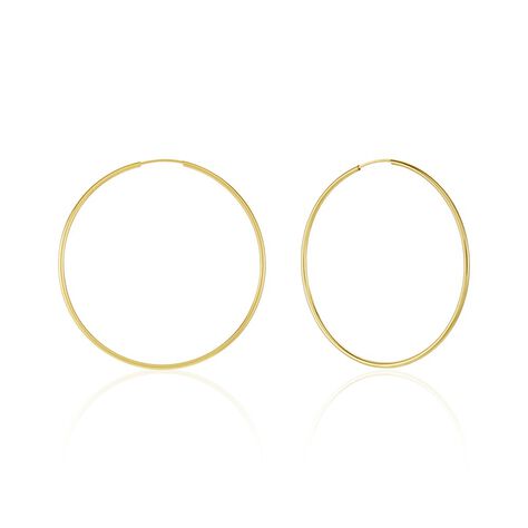 Créoles Dominae Or Jaune - Boucles d'oreilles créoles Femme | Histoire d’Or