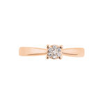 Bague Solitaire Collection Grace Or Rose Diamant - Bagues solitaires Femme | Histoire d&rsquo;Or
