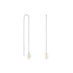 Boucles D'oreilles Pendantes Garance Argent Blanc Perle De Culture - Boucles d'oreilles fantaisie Femme | Histoire d&rsquo;Or