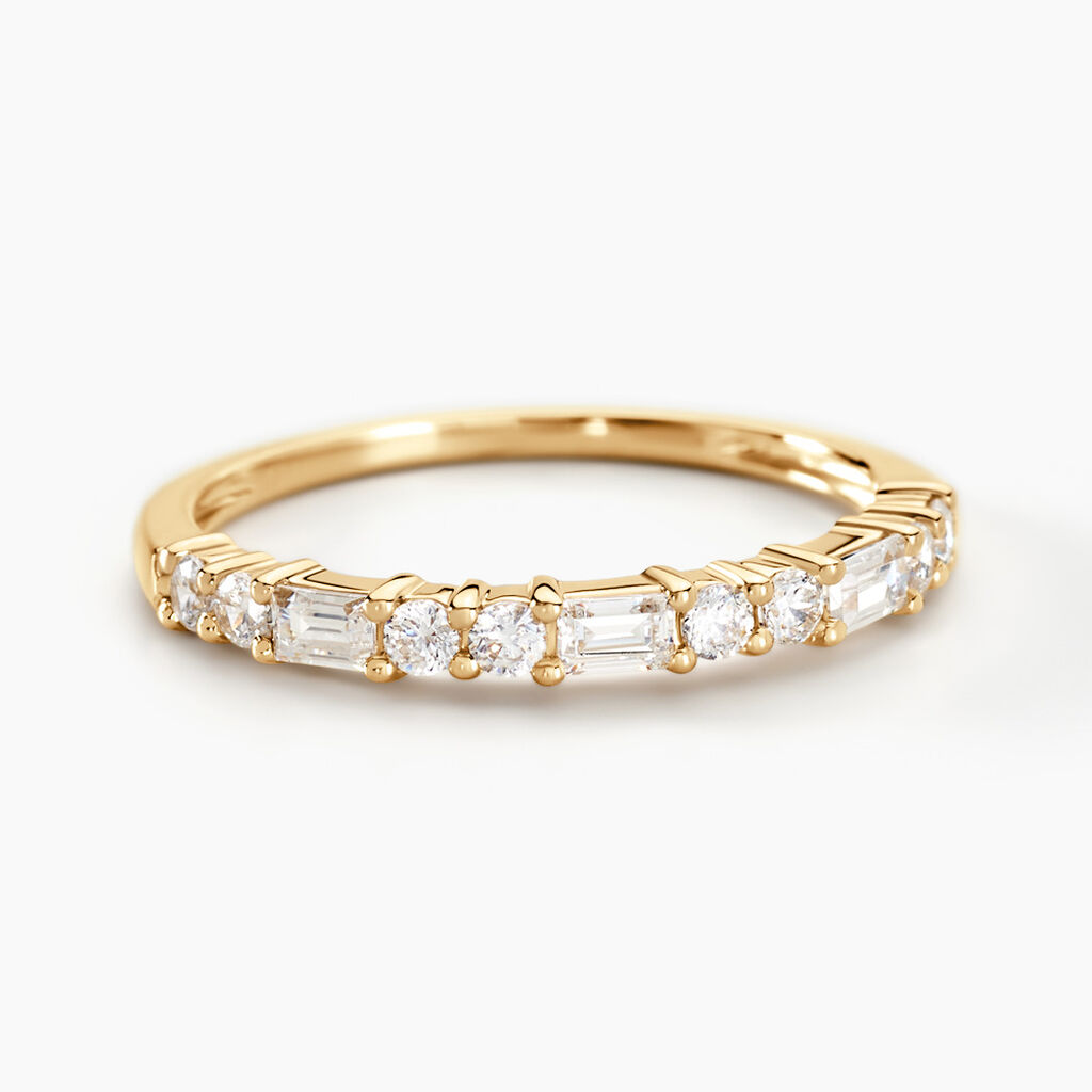 Bague ONE 6 en or et zirconia main image 0