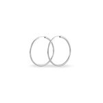 Cr&eacute;oles Valencina Or Blanc - Boucles d'oreilles cr&eacute;oles Femme | Histoire d&rsquo;Or