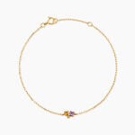 Bracelet Prisme Or Jaune Am&eacute;thyste Citrine P&eacute;ridot - F&ecirc;te des m&egrave;res Femme | Histoire d&rsquo;Or