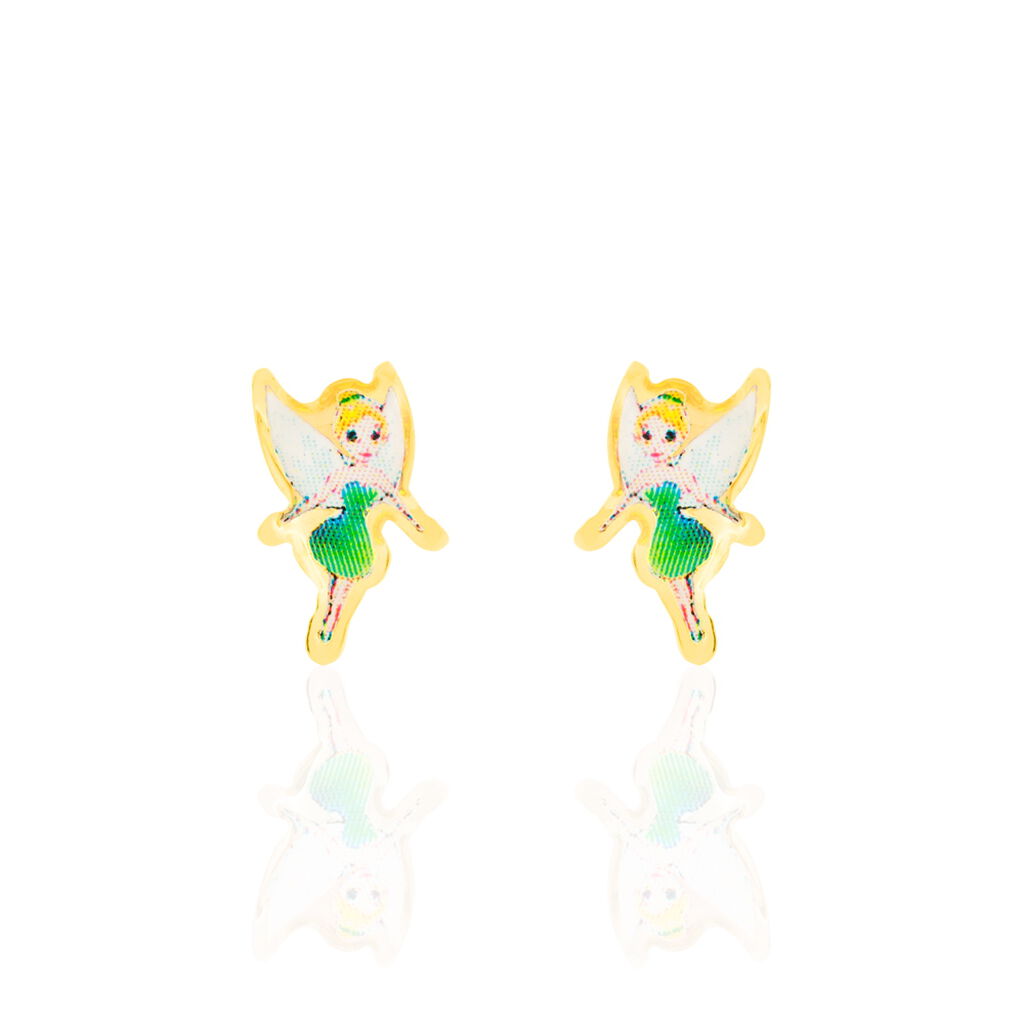 Boucles D'oreilles Puces Feerie Or Jaune - Clous d'oreilles Enfant | Histoire d’Or