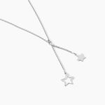 Collier Juliette Argent Blanc - Bijoux sans pierre Femme | Histoire d&rsquo;Or