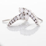 Boucles D'oreilles Grimpantes Aldrick Argent Blanc Oxyde De Zirconium - Boucles d'oreilles fantaisie Femme | Histoire d&rsquo;Or